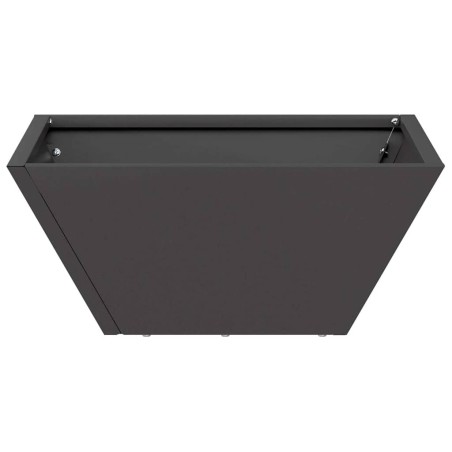 Саксия за градина 5 pcs Черно 35 x 35 x 15 см Стомана