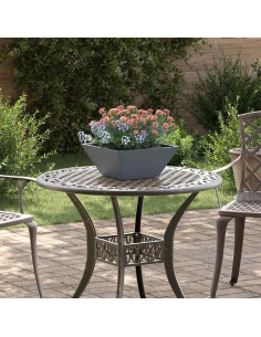 Саксия за градина 5 pcs Антрацит 35 x 35 x 15 см Стомана