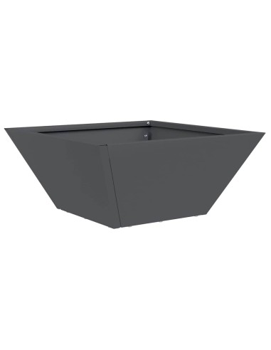 Саксия за градина 5 pcs Антрацит 35 x 35 x 15 см Стомана