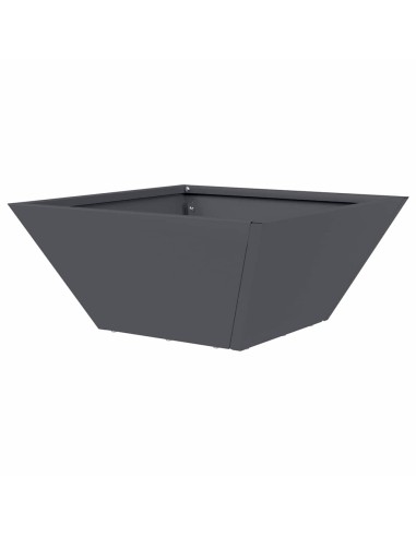 Саксия за градина 5 pcs Антрацит 35 x 35 x 15 см Стомана