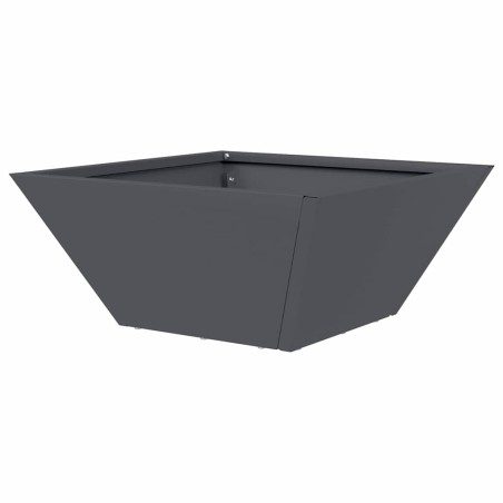 Саксия за градина 5 pcs Антрацит 35 x 35 x 15 см Стомана