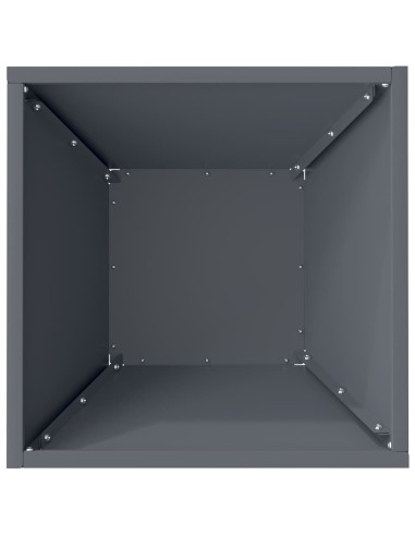 Саксия за градина 5 pcs Антрацит 35 x 35 x 15 см Стомана