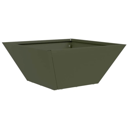 Саксия за градина 5 pcs Маслиненозелен 35 x 35 x 15 см Стомана