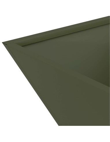 Саксия за градина 5 pcs Маслиненозелен 35 x 35 x 15 см Стомана