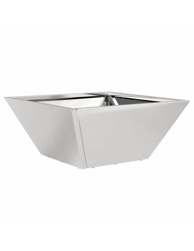 Саксия за градина Сребрист 35 x 35 x 15 см Неръждаема стомана