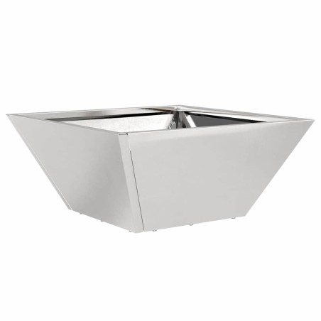 Саксия за градина Сребрист 35 x 35 x 15 см Неръждаема стомана
