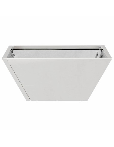 Саксия за градина 5 pcs Сребрист 35 x 35 x 15 см