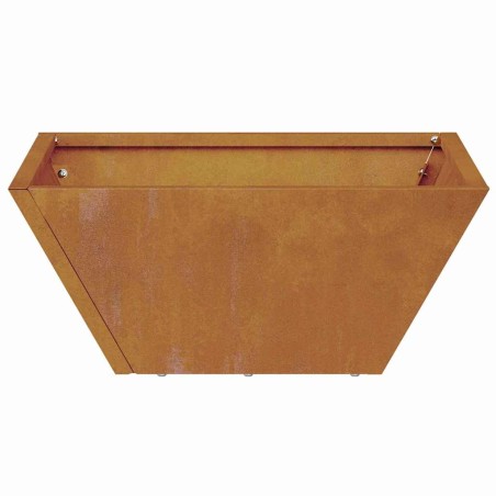 Саксия за градина Ръждясало 35 x 35 x 15 см Патинираща стомана