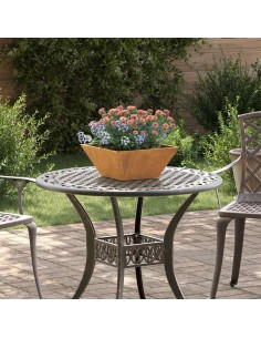 Саксия за градина 5 pcs Ръждясало 35 x 35 x 15 см