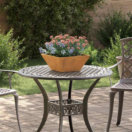 Саксия за градина 5 pcs Ръждясало 35 x 35 x 15 см