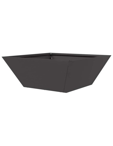 Саксия за градина 5 pcs Черно 40 x 40 x 15 см Стомана