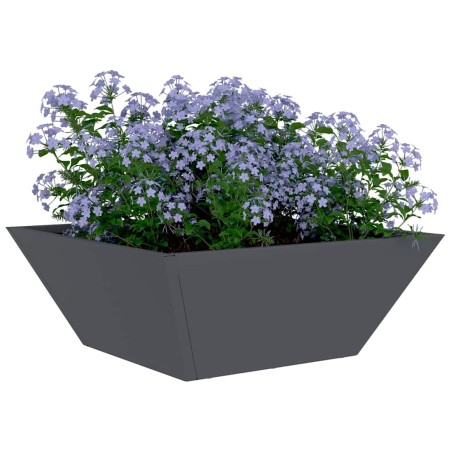 Саксия за градина Антрацит 40 x 40 x 15 см Стомана