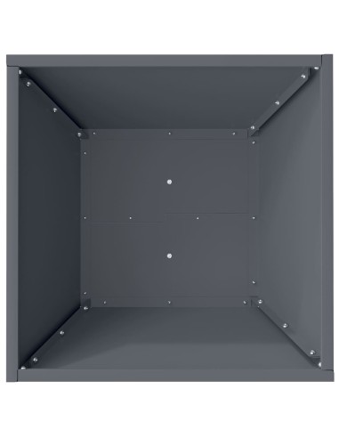 Саксия за градина Антрацит 40 x 40 x 15 см Стомана