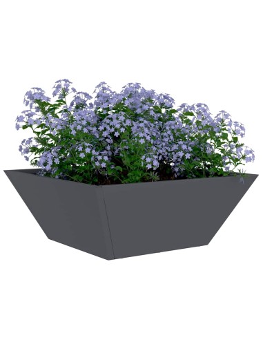 Саксия за градина 5 pcs Антрацит 40 x 40 x 15 см Стомана
