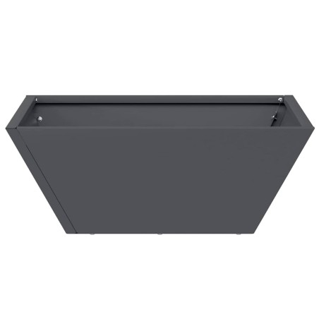 Саксия за градина 5 pcs Антрацит 40 x 40 x 15 см Стомана