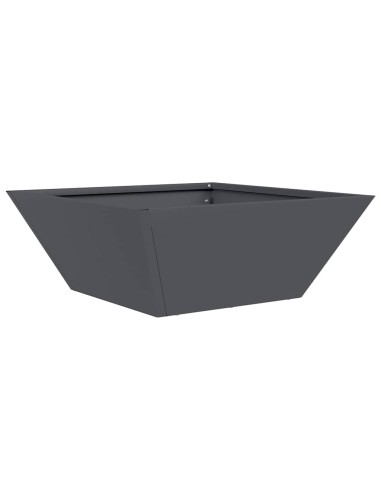 Саксия за градина 5 pcs Антрацит 40 x 40 x 15 см Стомана