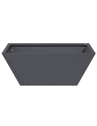 Саксия за градина 5 pcs Антрацит 40 x 40 x 15 см Стомана
