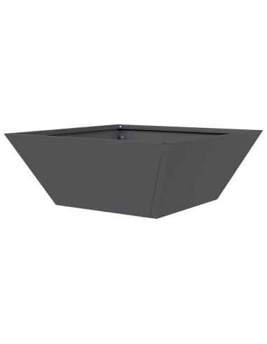 Саксия за градина 5 pcs Антрацит 40 x 40 x 15 см Стомана