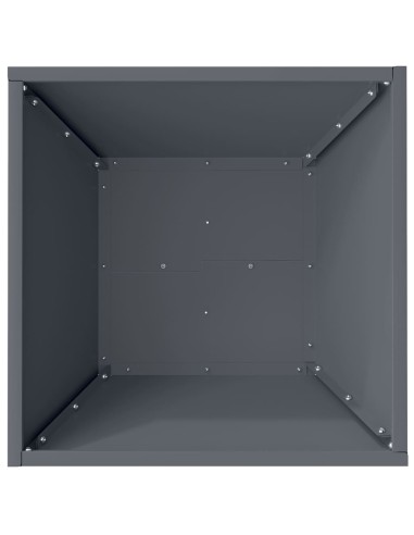 Саксия за градина 5 pcs Антрацит 40 x 40 x 15 см Стомана