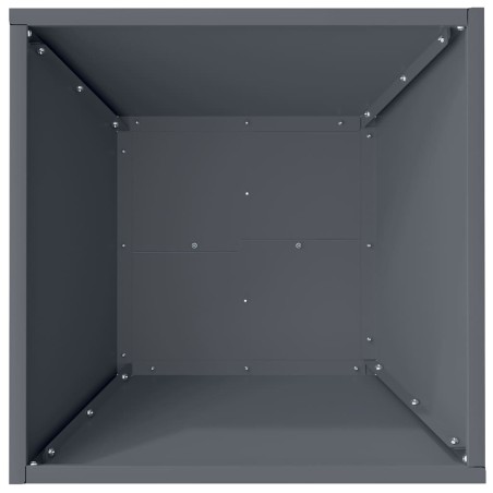 Саксия за градина 5 pcs Антрацит 40 x 40 x 15 см Стомана
