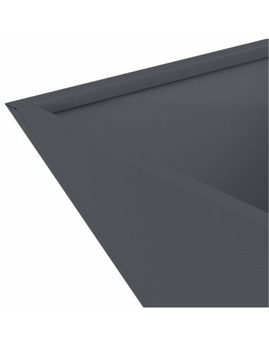 Саксия за градина 5 pcs Антрацит 40 x 40 x 15 см Стомана