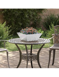 Саксия за градина 5 pcs Сребрист 40 x 40 x 15 см