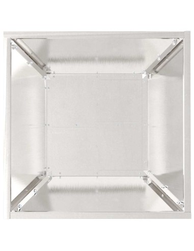 Саксия за градина 5 pcs Сребрист 40 x 40 x 15 см