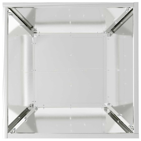Саксия за градина Сребрист 40 x 40 x 15 см Поцинкована стомана