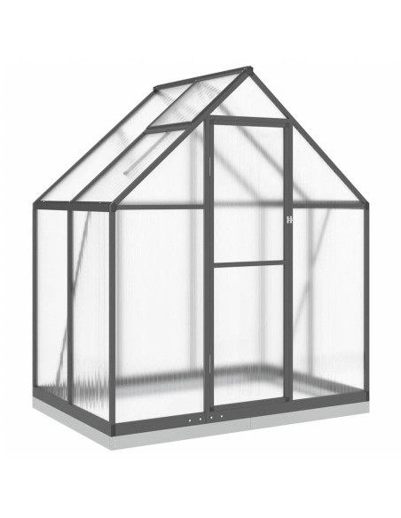 Оранжерия с основа рамка антрацит 169x114x202 см алуминий