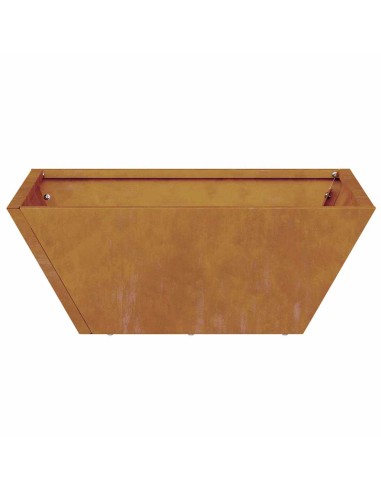 Саксия за градина 5 pcs Ръждясало 40 x 40 x 15 см