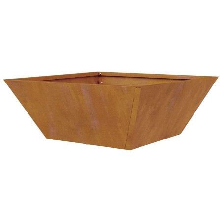 Саксия за градина 5 pcs Ръждясало 40 x 40 x 15 см