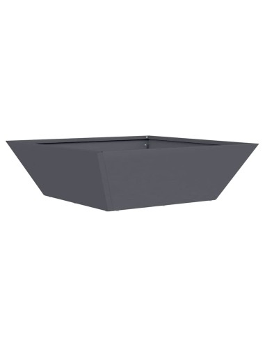 Саксия за градина Антрацит 50 x 50 x 15 см Стомана
