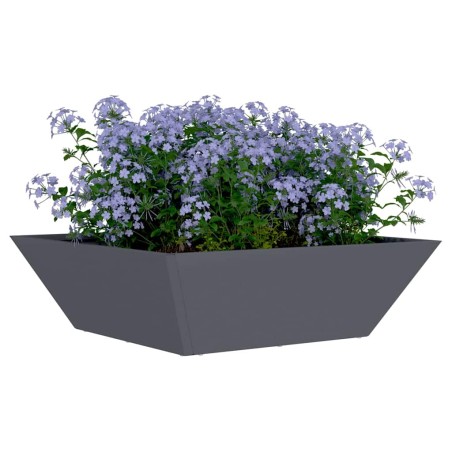 Саксия за градина Антрацит 50 x 50 x 15 см Стомана