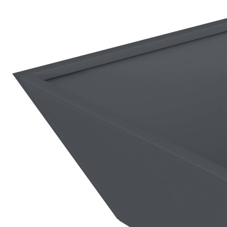Саксия за градина Антрацит 50 x 50 x 15 см Стомана