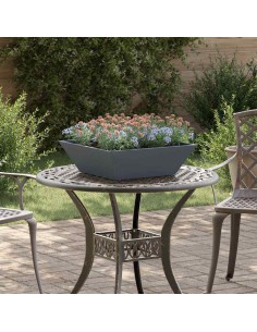 Саксия за градина 5 pcs Антрацит 50 x 50 x 15 см Стомана