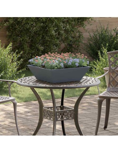 Саксия за градина 5 pcs Антрацит 50 x 50 x 15 см Стомана