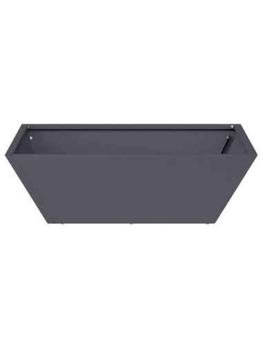 Саксия за градина 5 pcs Антрацит 50 x 50 x 15 см Стомана