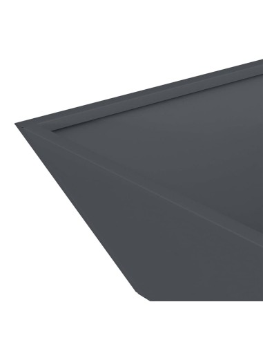 Саксия за градина 5 pcs Антрацит 50 x 50 x 15 см Стомана