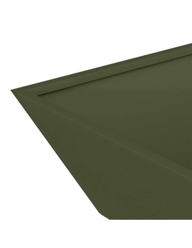 Саксия за градина 5 pcs Маслиненозелен 50 x 50 x 15 см Стомана