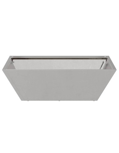 Саксия за градина 5 pcs Сребрист 50 x 50 x 15 см