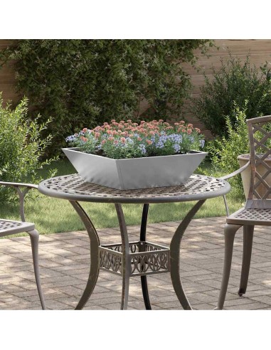 Саксия за градина 5 pcs Сребрист 50 x 50 x 15 см