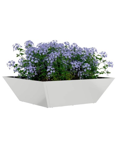 Саксия за градина 5 pcs Сребрист 50 x 50 x 15 см