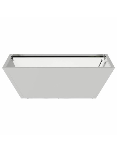 Саксия за градина 5 pcs Сребрист 50 x 50 x 15 см