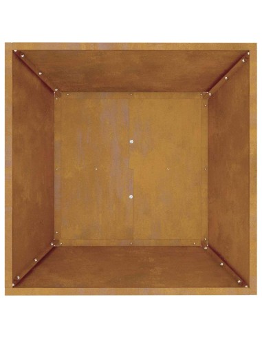 Саксия за градина 5 pcs Ръждясало 50 x 50 x 15 см