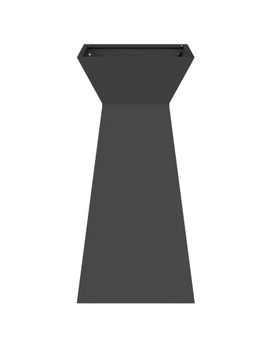 Саксия с колона Черно 35 x 35 x 73 см Стомана