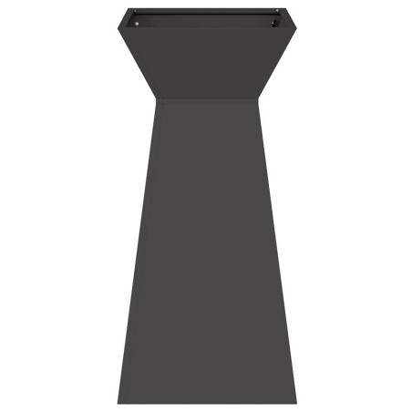 Саксия с колона Черно 35 x 35 x 73 см Стомана