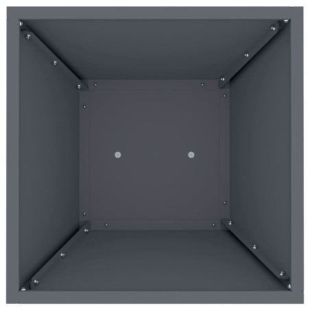 Саксия с колона Антрацит 35 x 35 x 73 см Стомана