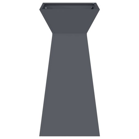 Саксия с колона Антрацит 35 x 35 x 73 см Стомана