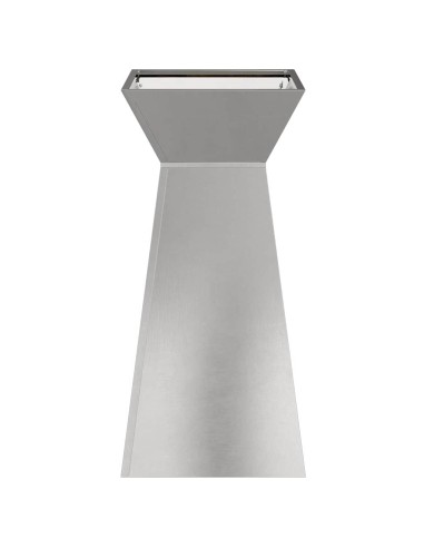 Саксия с колона Сребрист 35 x 35 x 73 см Стомана