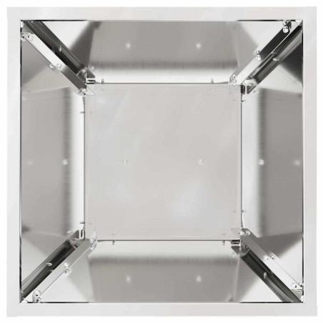 Саксия с колона Сребрист 35 x 35 x 73 см Стомана